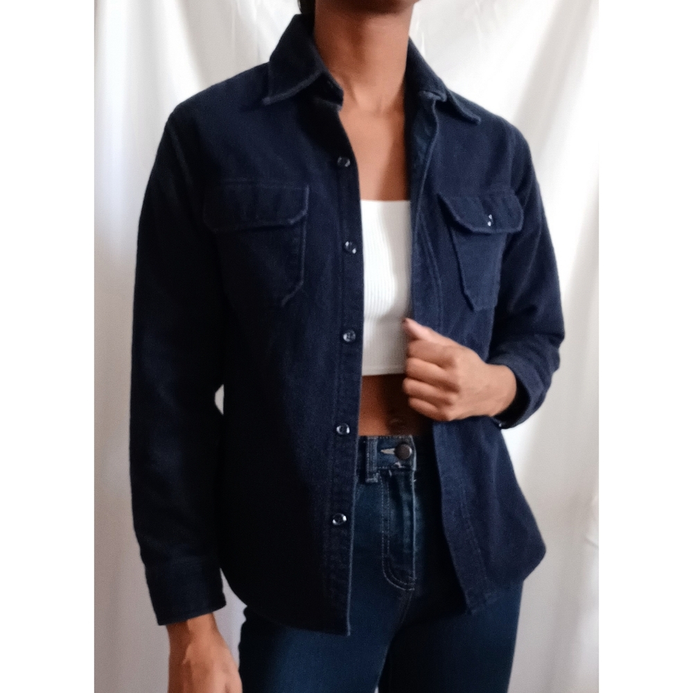 Vintage Woolrich Woman Navy Shacket (7/8)